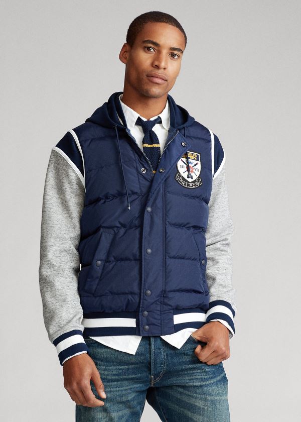 Men's Polo Ralph Lauren Down-Paneled Baseball Jackets | 145870DZW